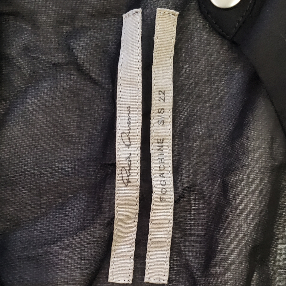 RICK OWENS : Black Cotton Outershirt Size: 50 - Picture 2 of 5